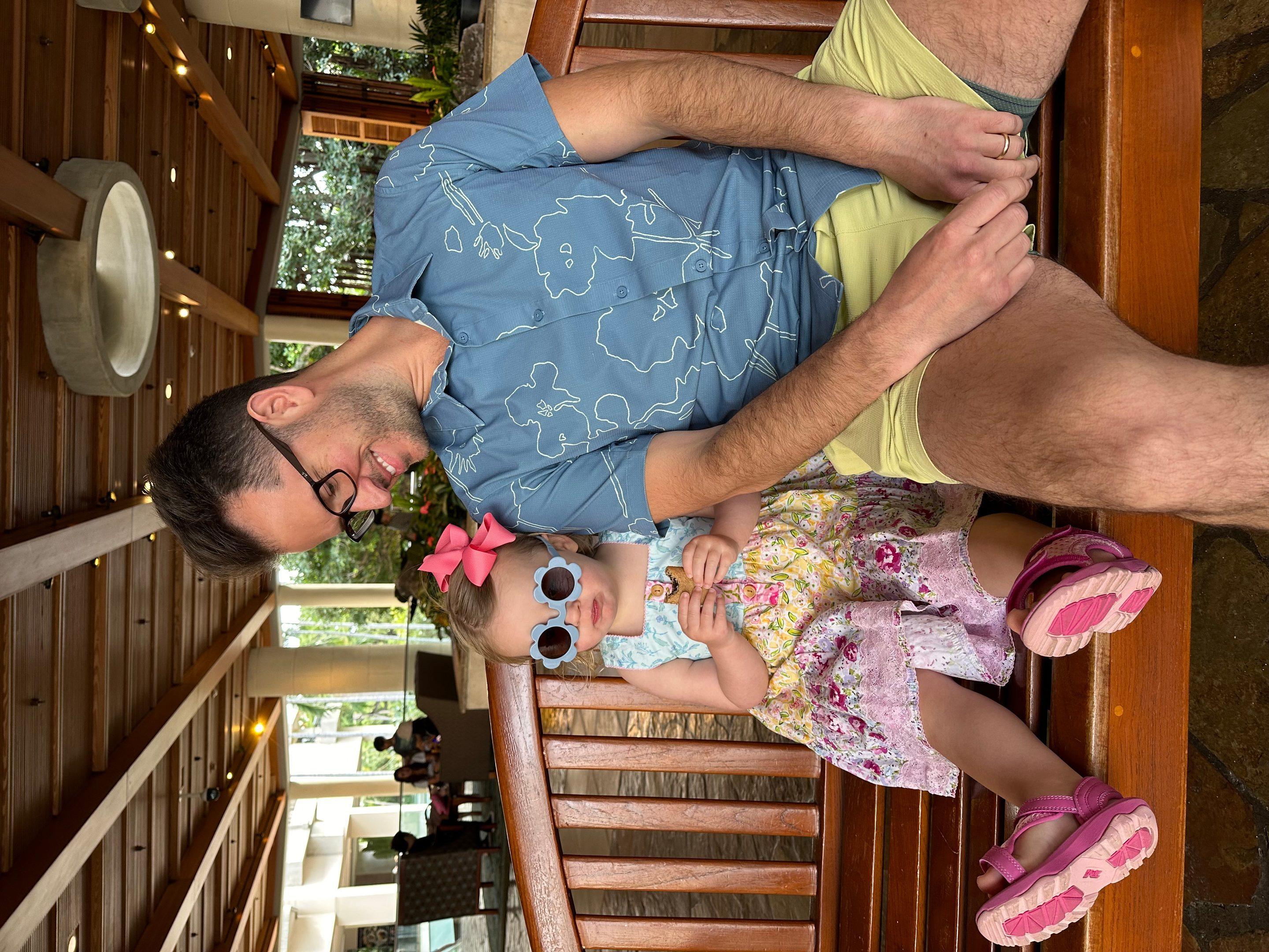 Family enjoying Hawaii beach